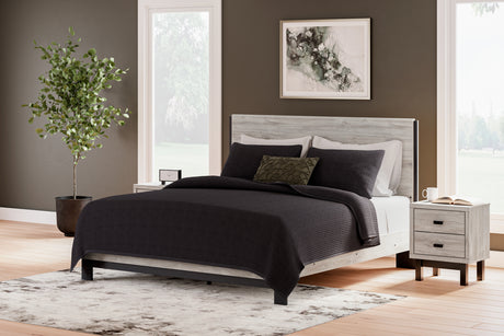 Furniture City Houma - Ashley Furniture - Vessalli King Panel Bed - King Panel Bed / Gray - B1036B7