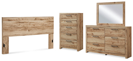 Furniture City Houma - Ashley Furniture - Hyanna King Panel Headboard, Dresser, Mirror and Chest - King Panel Headboard, Dresser, Mirror and Chest - B1050B58
