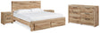 Furniture City Houma - Ashley Furniture - Hyanna King Panel Storage Bed, Dresser and 2 Nightstands - King Panel Storage Bed, Dresser and 2 Nightstands - B1050B40