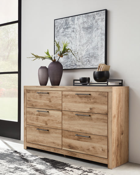 Furniture City Houma - Ashley Furniture - Hyanna Dresser - Six Drawer Dresser / Tan Brown - B1050-31