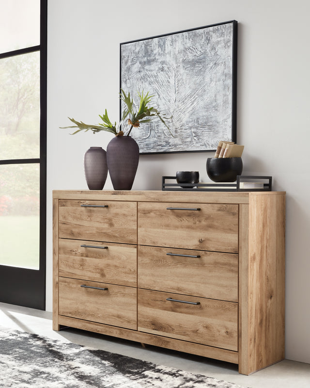 Furniture City Houma - Ashley Furniture - Hyanna Dresser - Six Drawer Dresser / Tan Brown - B1050-31