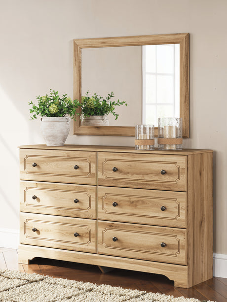 Furniture City Houma - Ashley Furniture - Aleaport Dresser and Mirror - Dresser and Mirror / Warm Brown - PCB1075B1
