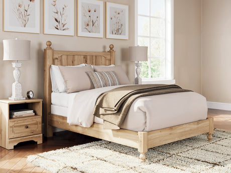 Furniture City Houma - Ashley Furniture - Aleaport Full Panel Bed - Full Panel Bed / Warm Brown - PCB1075B4