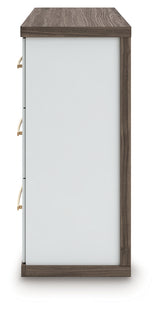 Kendanport King Upholstered Bed, Dresser and Nightstand