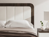 Kendanport Queen Upholstered Bed, Dresser, Mirror and Nightstand