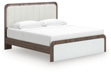 Kendanport King Platform Bed, Dresser, Mirror and Nightstand