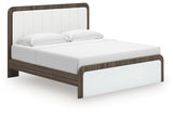 Kendanport King Platform Bed, Dresser, Mirror and Nightstand