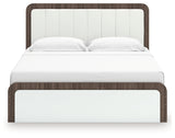 Kendanport King Upholstered Bed, Dresser and Nightstand