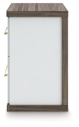 Kendanport Queen Upholstered Bed, Dresser, Mirror and Nightstand