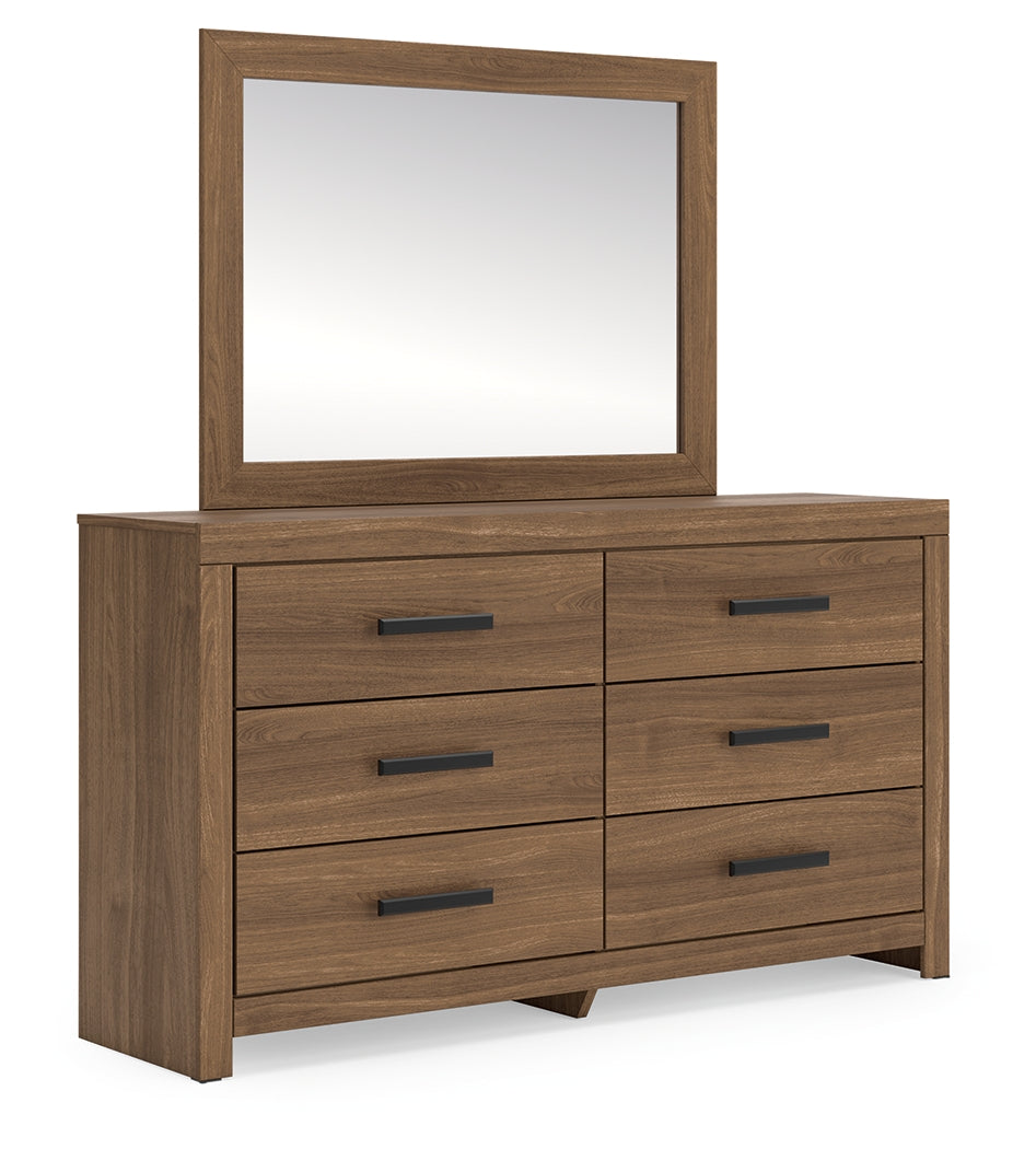 Furniture City Houma - Ashley Furniture - Broachmyn Dresser and Mirror - Dresser and Mirror / Auburn - PCB1116B1