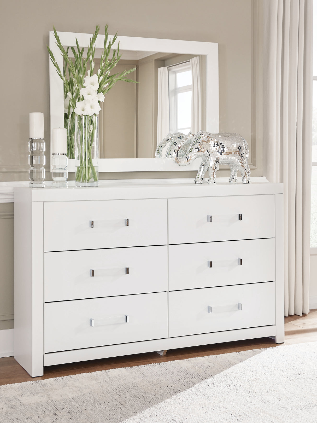 Maeling Dresser and Mirror