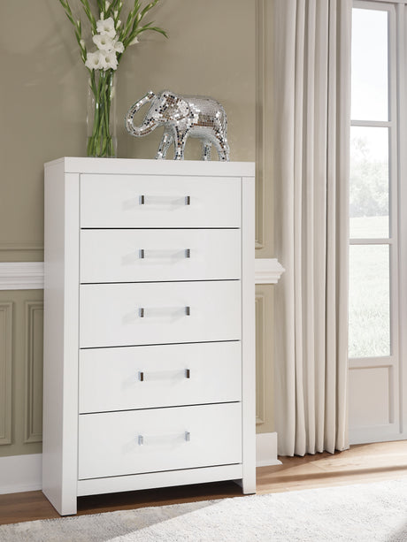 Furniture City Houma - Ashley Furniture - Maeling Chest of Drawers - Five Drawer Chest - PCB1119-46