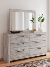Furniture City Houma - Ashley Furniture - Broachmyn Dresser and Mirror - Dresser and Mirror / Gray - PCB1120B1