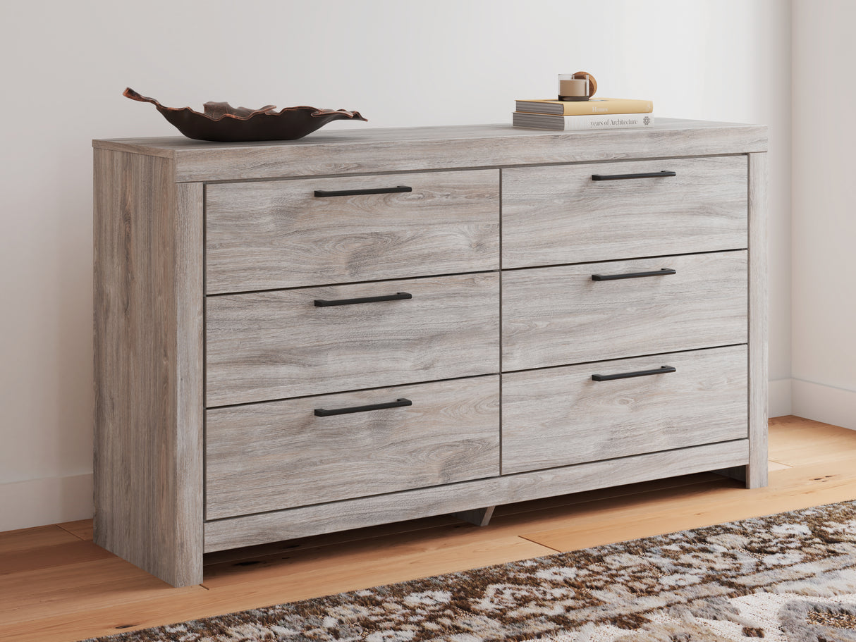 Furniture City Houma - Ashley Furniture - Broachmyn Dresser - Six Drawer Dresser / Gray - PCB1120-31