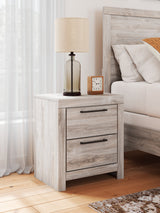 Furniture City Houma - Ashley Furniture - Broachmyn Nightstand - Two Drawer Night Stand / Gray - PCB1120-92