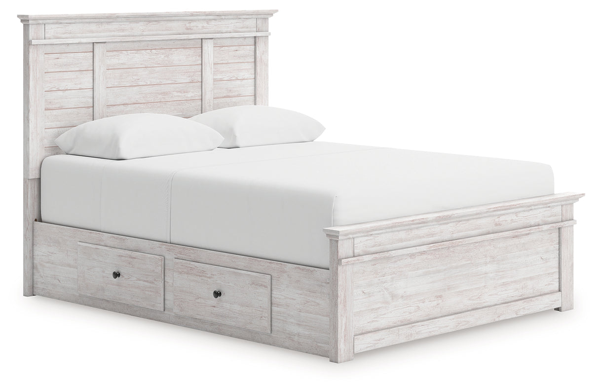 Makidern Queen Panel Storage Bed