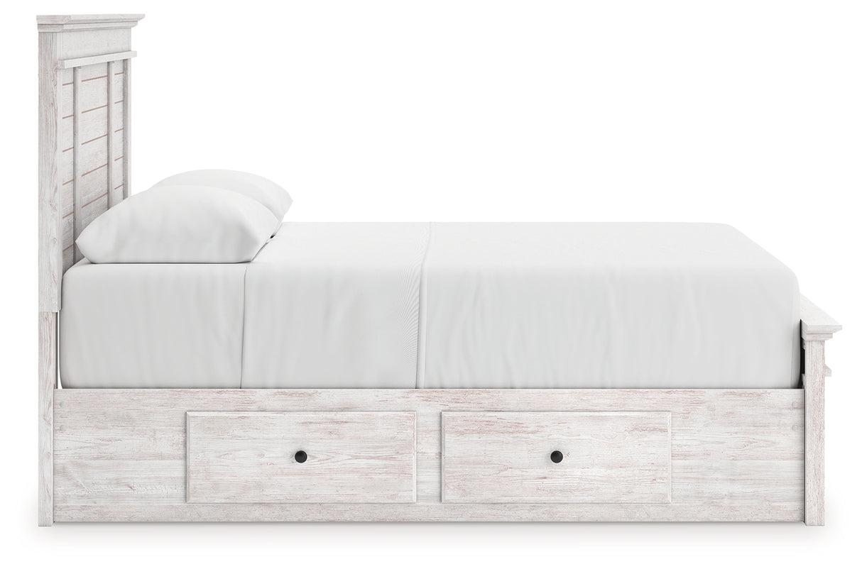 Makidern Queen Panel Storage Bed
