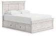 Furniture City Houma - Ashley Furniture - Makidern Queen Panel Storage Bed - Queen Panel Storage Bed - PCB1171B7