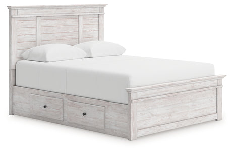 Furniture City Houma - Ashley Furniture - Makidern Queen Panel Storage Bed - Queen Panel Storage Bed - PCB1171B7