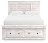 Makidern Queen Panel Storage Bed, Dresser and Mirror