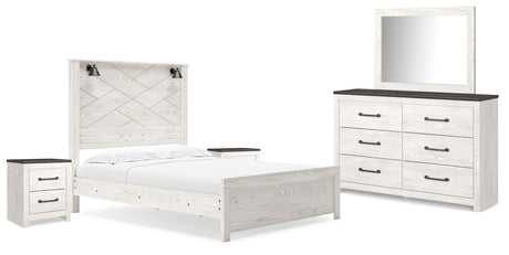 Furniture City Houma - Ashley Furniture - Gerridan Queen Panel Bed, Dresser, Mirror, and 2 Nightstands - Queen Panel Bed, Dresser, Mirror, and 2 Nightstands - B1190B17