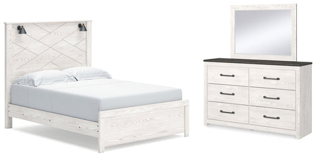 Furniture City Houma - Ashley Furniture - Gerridan Queen Panel Bed, Dresser and Mirror - Queen Panel Bed, Dresser and Mirror - B1190B8