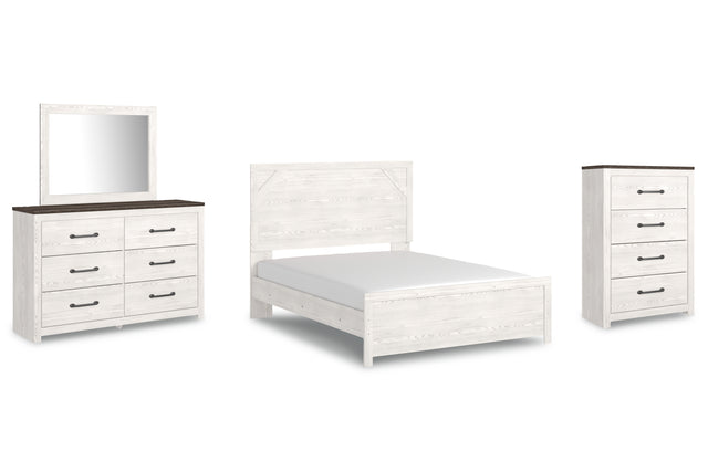 Furniture City Houma - Ashley Furniture - Gerridan Queen Panel Bed, Dresser, Mirror, and Chest - Queen Panel Bed, Dresser, Mirror, and Chest - B1190B18