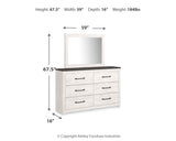 Gerridan King Panel Bed, Dresser and Mirror