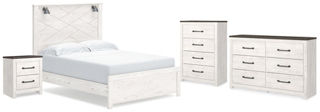 Furniture City Houma - Ashley Furniture - Gerridan Queen Panel Bed, Dresser, Chest and Nightstand - Queen Panel Bed, Dresser, Chest and Nightstand - B1190B26