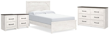 Gerridan Queen Panel Bed, Dresser and 2 Nightstands
