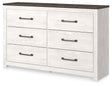 Furniture City Houma - Ashley Furniture - Gerridan Bedroom - Two Drawer Night Stand / White/Gray - B1190-92