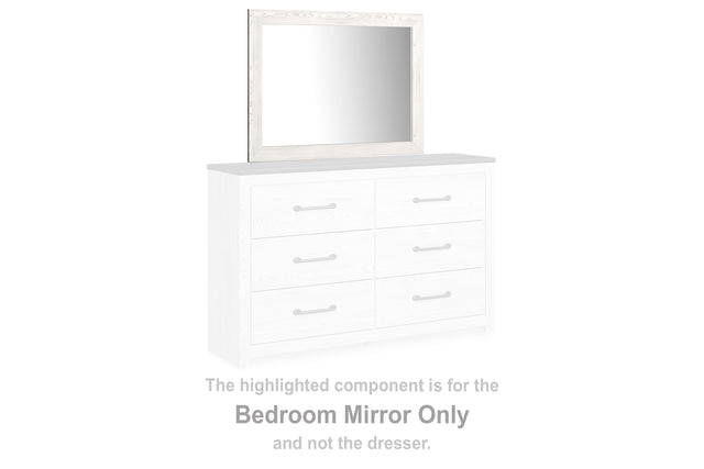 Furniture City Houma - Ashley Furniture - Gerridan Bedroom Mirror - Bedroom Mirror / White/Gray - B1190-36