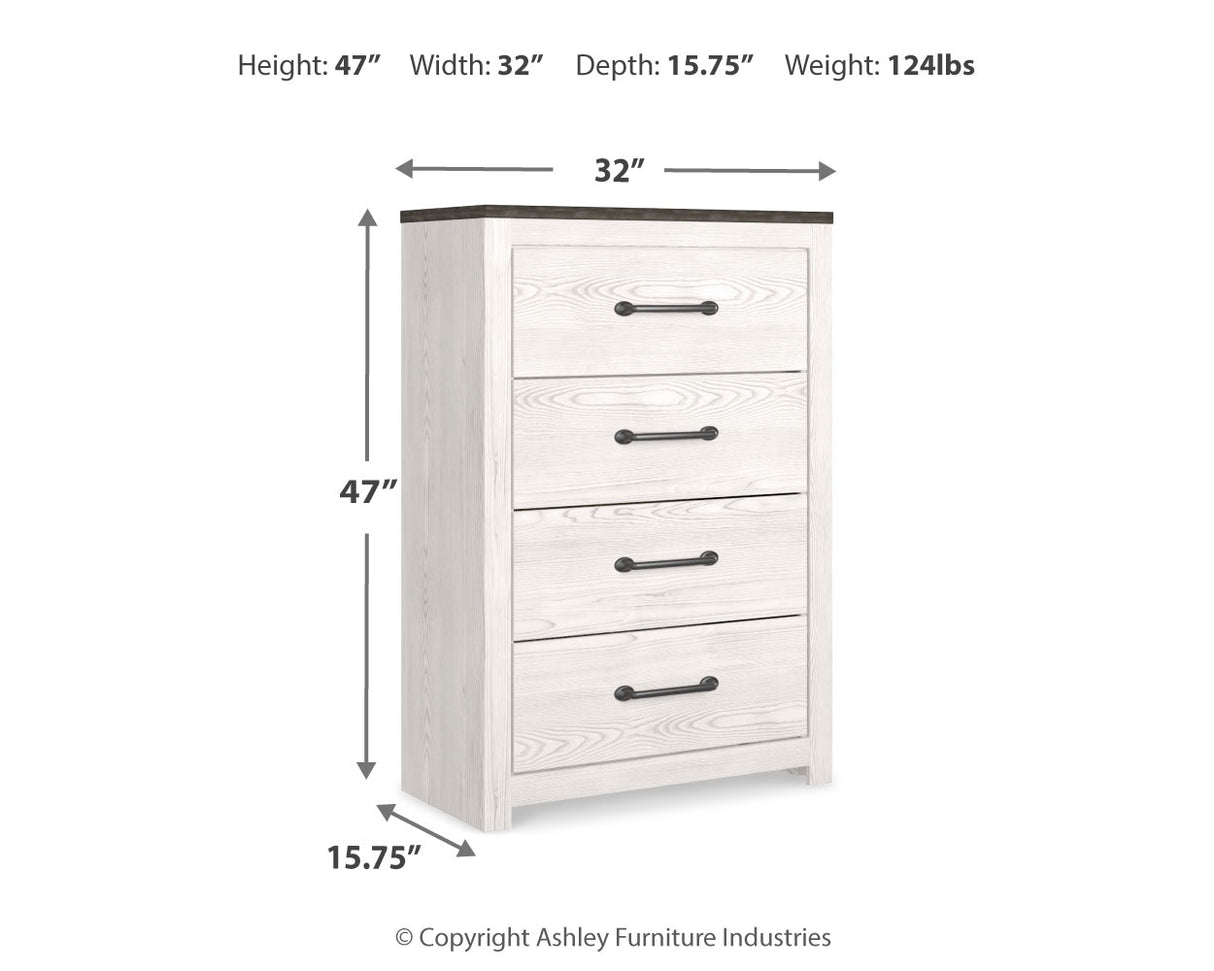 Gerridan Queen Panel Bed, Dresser, Mirror, Chest and Nightstand