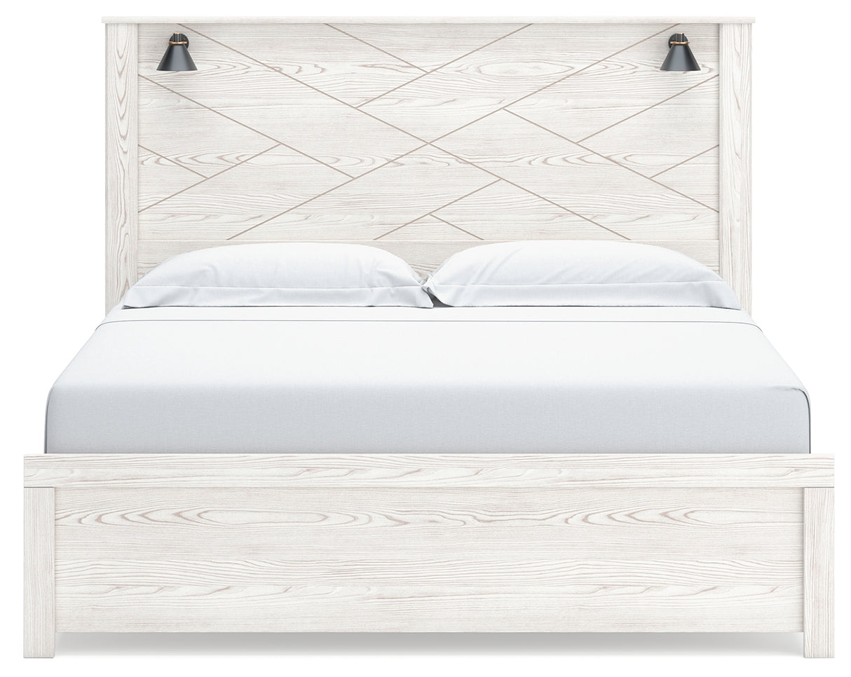 Gerridan King Panel Bed, Dresser, Mirror and Nightstand