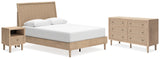 Furniture City Houma - Ashley Furniture - Cielden Queen Panel Bed - Queen Panel Bed, Dresser and Nightstand / Two-tone - B1199B12