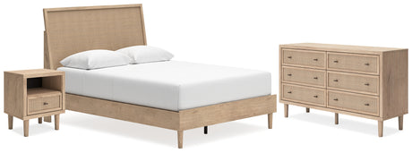 Cielden Queen Panel Bed, Dresser and Nightstand