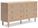 Cielden King Panel Bed, Dresser and Nightstand