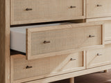 Cielden King Panel Bed, Dresser and Nightstand