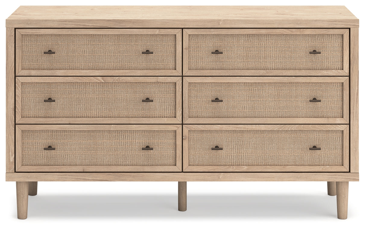 Cielden Queen Upholstered Bed, Dresser and 2 Nightstands
