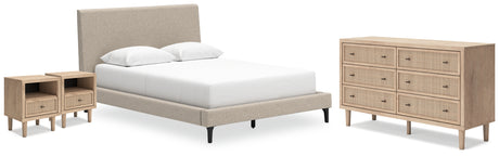 Furniture City Houma - Ashley Furniture - Cielden Queen Upholstered Bed, Dresser and 2 Nightstands - Queen Upholstered Bed, Dresser and 2 Nightstands / Two-tone - B1199B20