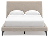 Cielden Queen Upholstered Bed, Dresser and Mirror