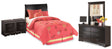 Furniture City Houma - Ashley Furniture - Huey Vineyard Twin Sleigh Headboard, Dresser, Mirror and 2 Nightstands - Twin Sleigh Headboard, Dresser, Mirror and 2 Nightstands - B128B50