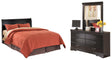 Furniture City Houma - Ashley Furniture - Huey Vineyard Queen Sleigh Headboard, Dresser and Mirror - Queen Sleigh Headboard, Dresser and Mirror - B128B45