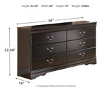 Huey Vineyard Queen Sleigh Bed, Dresser and Chest