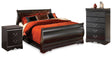 Furniture City Houma - Ashley Furniture - Huey Vineyard Full Sleigh Bed, Chest and Nightstand - Full Sleigh Bed, Chest and Nightstand - B128B49