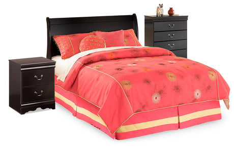 Furniture City Houma - Ashley Furniture - Huey Vineyard Full Sleigh Headboard, Chest and Nightstand - Full Sleigh Headboard, Chest and Nightstand - B128B34