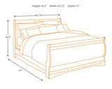 Huey Vineyard Queen Sleigh Bed