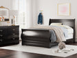 Furniture City Houma - Ashley Furniture - Huey Vineyard Full Sleigh Bed - Full Sleigh Bed / Black - B128B9