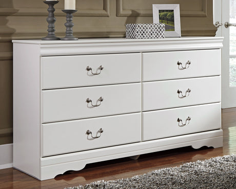 Furniture City Houma - Ashley Furniture - Anarasia Dresser - Six Drawer Dresser / White - B129-31