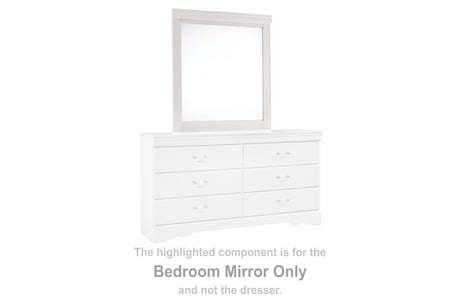 Furniture City Houma - Ashley Furniture - Anarasia Bedroom Mirror - Bedroom Mirror / White - B129-36
